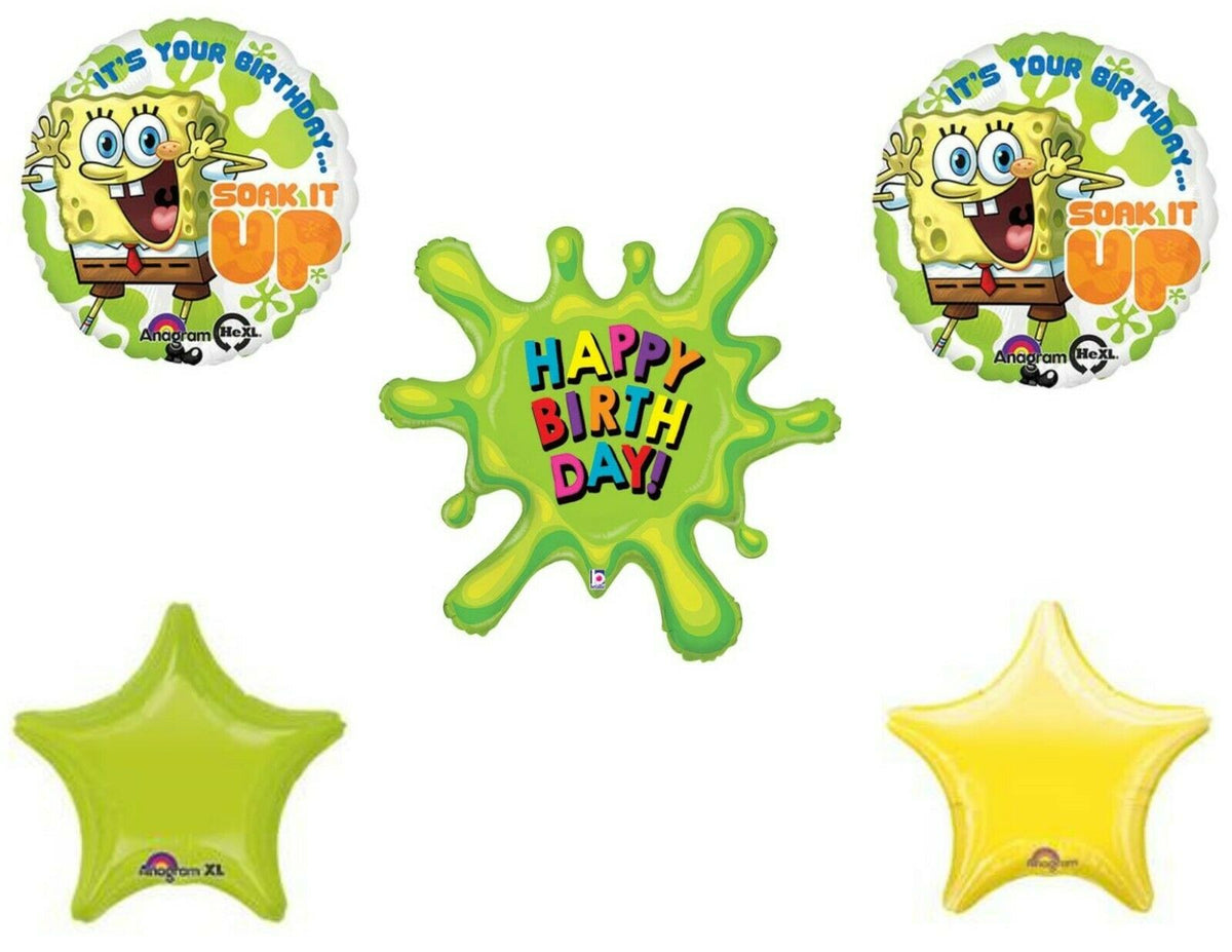 Slime Birthday Balloons Decoration Supplies Party Paint splatter 