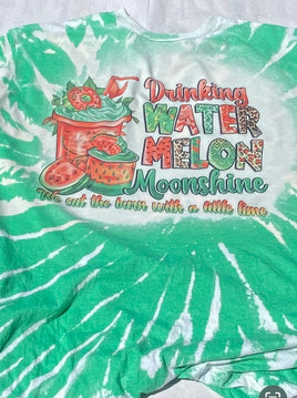 Watermelon Moonshine bleached Tee