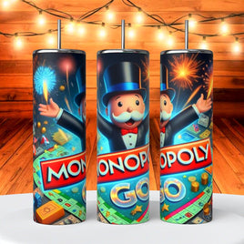 Monopoly Go Board Game Player Classic 20 Oz Tumbler coffee Cup sublimation