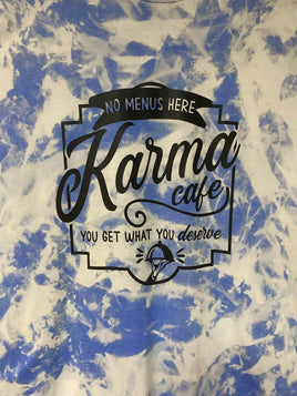 Karma Cafe blue bleached T-Shirt