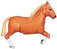 PINK BANDANA TAN HORSE HAPPY Birthday Party Balloons Decoration Supplies Cowgirl