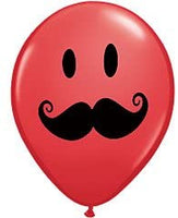 RED MUSTACHE MADNESS BIRTHDAY Balloons Decorations Supplies baby shower