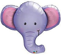 PURPLE ELEPHANT BABY BOY BALLOONS Decorations Supplies Baby Shower Jungle Zoo by Qualatex