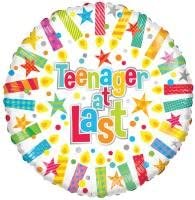 13TH THIRTEENTH Teenager At Last Happy Birthday Balloons Decoration Supplies by Anagram