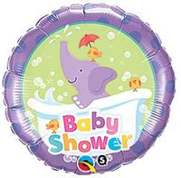 PURPLE ELEPHANT BABY BOY BALLOONS Decorations Supplies Baby Shower Jungle Zoo by Qualatex