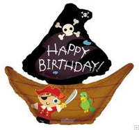 PIRATE SHIP Birthday Balloons Decoration Supplies Party Skull Crossbones Boy