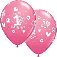 XL Baby Girl 1st First Happy Birthday Party balloons Decorations Supplies