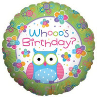 Whooo's Birthday OWL PARTY Balloons Decorations Supplies Teen Girl