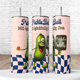 PickleBall Dill-ightfully Fun Image 20 Oz Tumbler coffee Cup sublimated