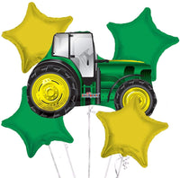 Happy Birthday Tractor Balloon Bouquet Party Supplies