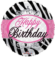 Zebra Cake Make A Wish BIRTHDAY PARTY Balloons Decorations Supplies 16th 13th Teenager Hippy