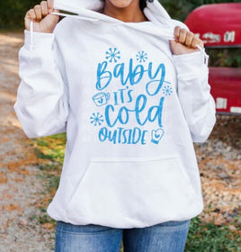 Baby It’s Cold Outside Screen Print TRANSFER ONLY blue