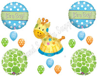 NEW! IT'S A BOY GIRAFFE BABY SHOWER Balloons Decorations Supplies