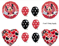 RED MAD ABOUT MINNIE MOUSE DECORATIVE BIRTHDAY PARTY Balloons Decorations Supplies