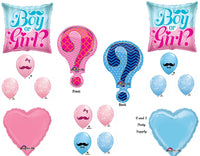 QUESTION GENDER REVEAL BOY GIRL BABY SHOWER Balloons Decorations Supplies by Anagram