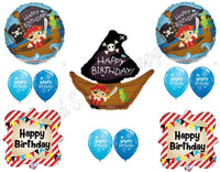 PIRATE SHIP Birthday Balloons Decoration Supplies Party Skull Crossbones Boy