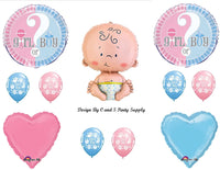 GENDER REVEAL BOY GIRL BABY SHOWER Balloons Decorations Supplies by Anagram