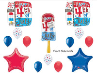 Popsicle 4th Fourth of July PARTY Balloons Decorations Supplies Cookout Patriotic USA