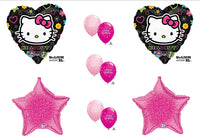 HELLO KITTY BIRTHDAY PARTY Balloons Decorations Supplies pink and black by Anagram