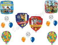 PAW PATROL 3rd Birthday Balloons Decoration Supplies Party Chase Marshall Ryder