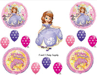 PRINCESS SOFIA THE FIRST Happy Birthday PARTY Balloons Decorations Supplies Disney Polka Dots